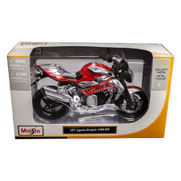 Maisto 1:12 MV Agusta Brutale 1090 RR - Red Silver